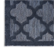 Nourison Easy Care 2' x 4' Navy Blue Fabric Modern Area Rug (2' x 4')