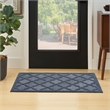 Nourison Easy Care 2' x 4' Navy Blue Fabric Modern Area Rug (2' x 4')