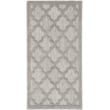 Nourison Easy Care 2' x 4' Silver Gray Fabric Modern Area Rug (2' x 4')