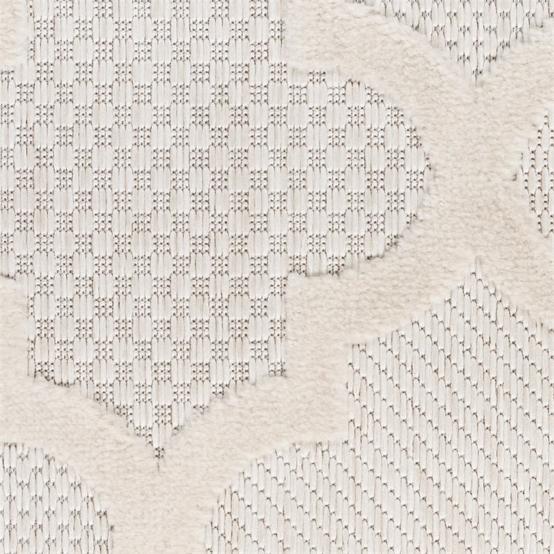 Nourison Easy Care 4' x 6' Ivory/White Indoor/Outdoor Rug