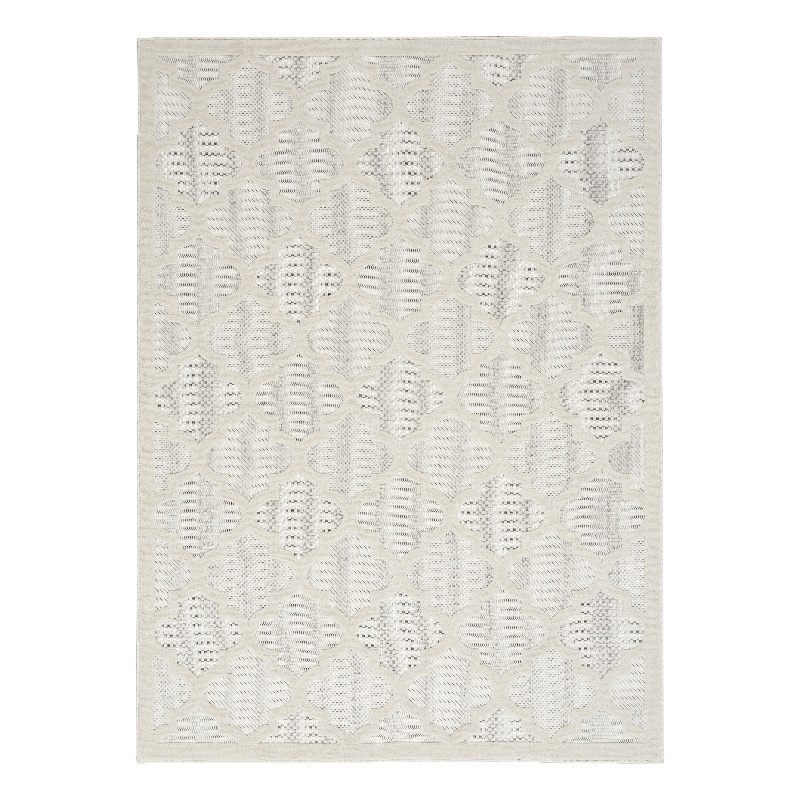 Nourison Easy Care 4' x 6' Ivory/White Indoor/Outdoor Rug