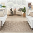 Nourison Easy Care 4' x 6' Natural Beige Indoor/Outdoor Rug