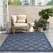 Nourison Easy Care 4' x 6' Navy Blue Indoor/Outdoor Rug