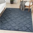 Nourison Easy Care 4' x 6' Navy Blue Indoor/Outdoor Rug