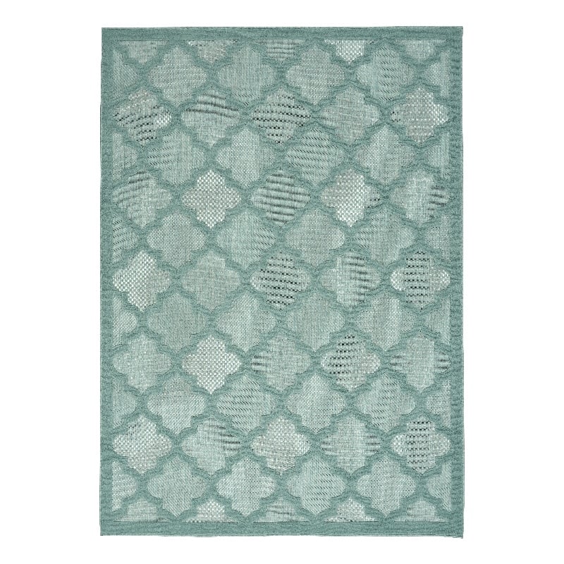 Nourison Easy Care 5' x 7' Aqua/Teal Indoor/Outdoor Rug