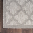 Nourison Easy Care 5' x 7' Silver Gray Fabric Modern Area Rug (5' x 7')