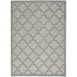 Nourison Easy Care 5' x 7' Silver Gray Fabric Modern Area Rug (5' x 7')