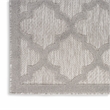 Nourison Easy Care 5' x 7' Silver Gray Fabric Modern Area Rug (5' x 7')