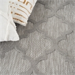 Nourison Easy Care 5' x 7' Silver Gray Fabric Modern Area Rug (5' x 7')