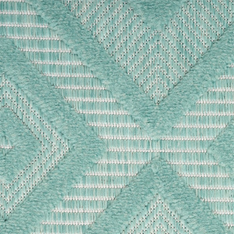 Nourison Versatile 5' x 7' Indoor/Outdoor Rug in Aqua/Teal