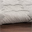 Nourison Easy Care 6' x 9' Fabric Silver Gray Modern Indoor/Outdoor Rug
