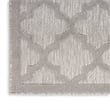 Nourison Easy Care 6' x 9' Fabric Silver Gray Modern Indoor/Outdoor Rug