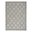 Nourison Easy Care 6' x 9' Fabric Silver Gray Modern Indoor/Outdoor Rug