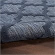Nourison Easy Care 7' x 10' Fabric Navy Blue Modern Indoor/Outdoor Rug