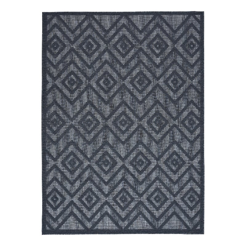Nourison Versatile 6' x 9' Indoor/Outdoor Rug in Navy Blue