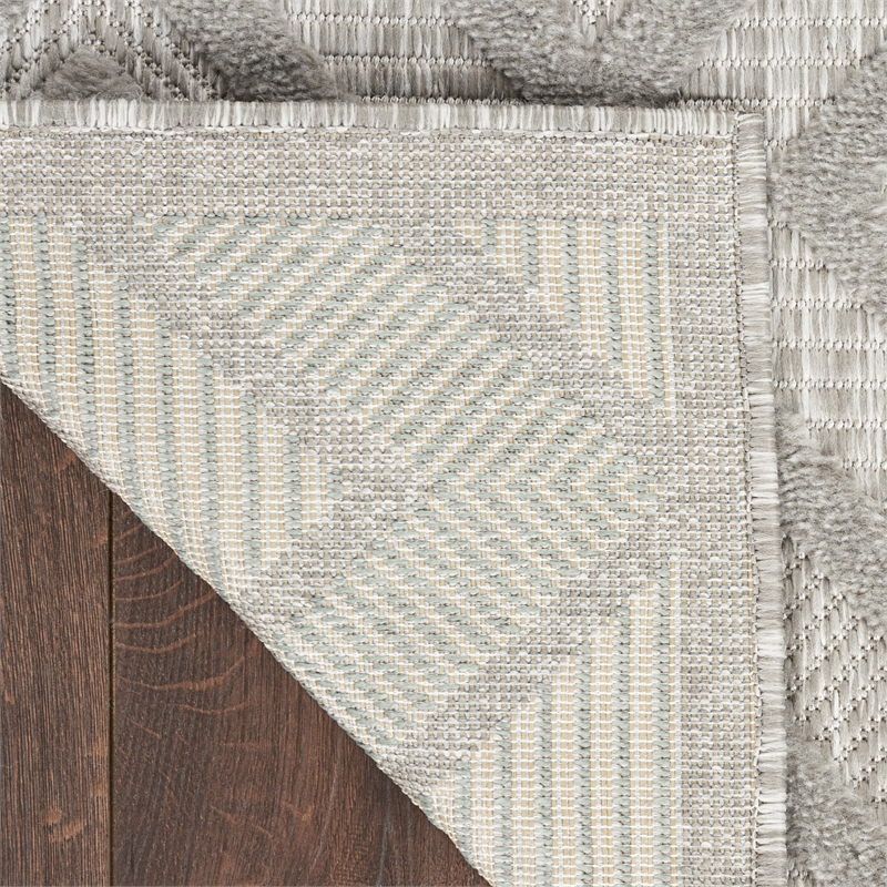 Nourison Versatile 6' x 9' Indoor/Outdoor Rug in Silver Grey