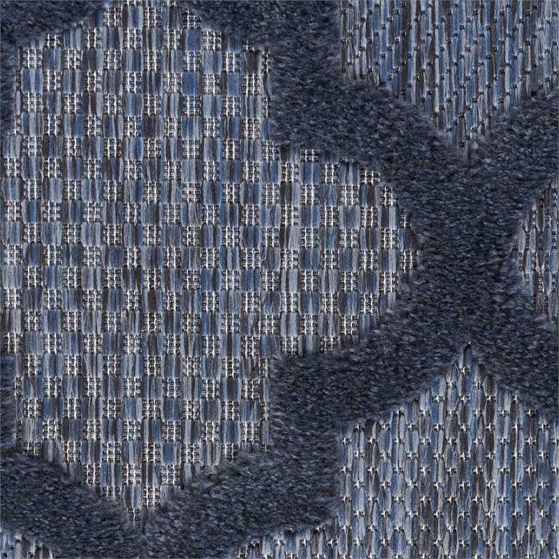 Nourison Easy Care 8' x 10' Navy Blue Indoor/Outdoor Rug