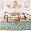 Nourison Easy Care 9' x 12' Aqua/Teal Indoor/Outdoor Fabric Rug