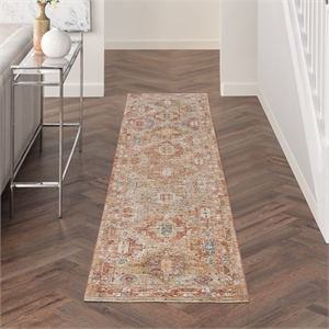 Nourison Petra 2'3&quot x 10'2&quot Rust Indoor Rug