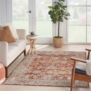 Nourison Petra 3'11&quot x 5'11&quot Rust Indoor Rug