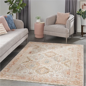 Nourison Petra 5'3&quot x 7'8&quot Ivory-Multi Indoor Rug