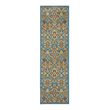 Nourison Allur 8' Runner Turquoise Ivory Fabric Bohemian Area Rug (8' Runner)