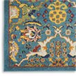 Nourison Allur 4' x 6' Turquoise Ivory Fabric Bohemian Area Rug (4' x 6')