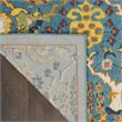 Nourison Allur 4' x 6' Turquoise Ivory Fabric Bohemian Area Rug (4' x 6')