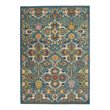 Nourison Allur 4' x 6' Turquoise Ivory Fabric Bohemian Area Rug (4' x 6')