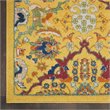 Nourison Allur 2' x 3' Yellow Multicolor Fabric Bohemian Area Rug (2' x 3')