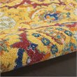 Nourison Allur 8' Runner Yellow Multicolor Fabric Bohemian Area Rug (8' Runner)
