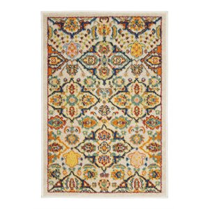 Nourison Allur 2' x 3' Ivory Multicolor Fabric Bohemian Area Rug (2' x 3')
