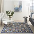 Nourison Allur 4' x 6' Navy Multicolor Fabric Bohemian Area Rug (4' x 6')
