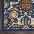Nourison Allur 4' x 6' Navy Multicolor Fabric Bohemian Area Rug (4' x 6')