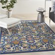 Nourison Allur 4' x 6' Navy Multicolor Fabric Bohemian Area Rug (4' x 6')