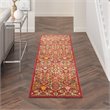 Nourison Allur 8' Runner Red Multicolor Fabric Bohemian Area Rug (8' Runner)