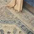 Nourison Bahari 5' x 7' Rectangle Traditional Wool Area Rug in Gray/Ivory