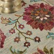 Nourison Bahari 5' x 7' Rectangle Contemporary Wool Area Rug in Gray/Red