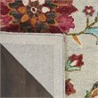 Nourison Bahari 5' x 7' Rectangle Contemporary Wool Area Rug in Gray/Red