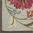 Nourison Bahari 8' x 10' Rectangle Contemporary Wool Area Rug in Gray/Red