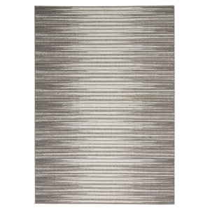 Nourison Calobra 48x72&quot Polyester and Polypropylene Area Rug - Light Gray