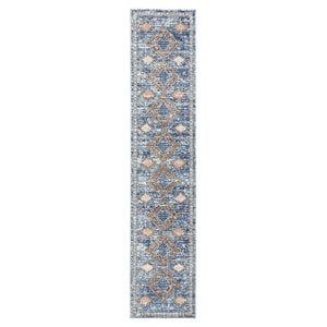 Nourison Concerto 26x120&quot Polyester and Polypropylene Area Rug - Blue