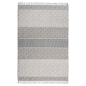 Nourison Elwood 48x74&quot Contemporary Polypropylene Area Rug - Ivory/Slate