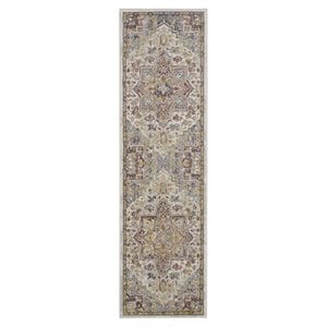 Nourison Juniper 2'2&quot x 7'6&quot Fabric Ivory/Multi Bohemian Indoor Rug