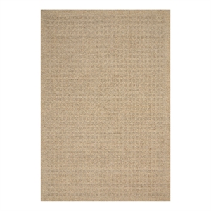 Nourison Perris Rectangle Contemporary Wool Area Rug in Taupe