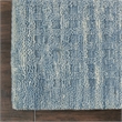 Nourison Perris Rectangle Contemporary Wool Area Rug in Denim