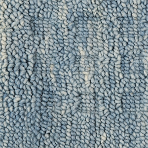 Nourison Perris Rectangle Contemporary Wool Area Rug in Denim