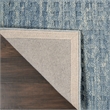 Nourison Perris Rectangle Contemporary Wool Area Rug in Denim