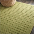 Nourison Perris Rectangle Contemporary Wool Area Rug in Green