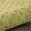 Nourison Perris Rectangle Contemporary Wool Area Rug in Green